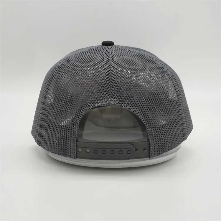 6 Panel Black Trucker Mesh Cap,customize Color Trucker Hat, Custom Embroidery Patch Logo Sport Trucker Cap