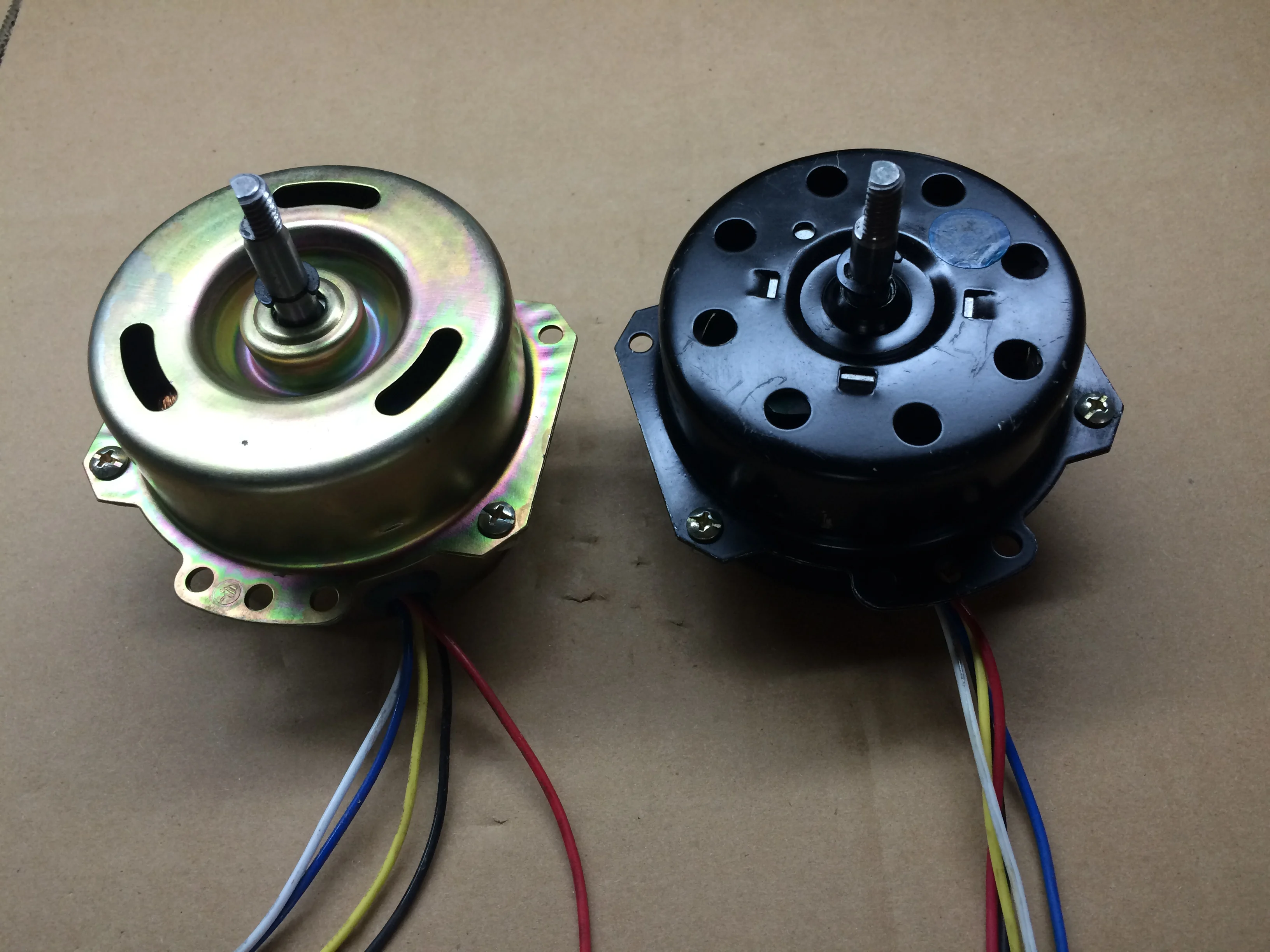 New custom yellow black 208-220-240v fan copper 12 inch fan motor