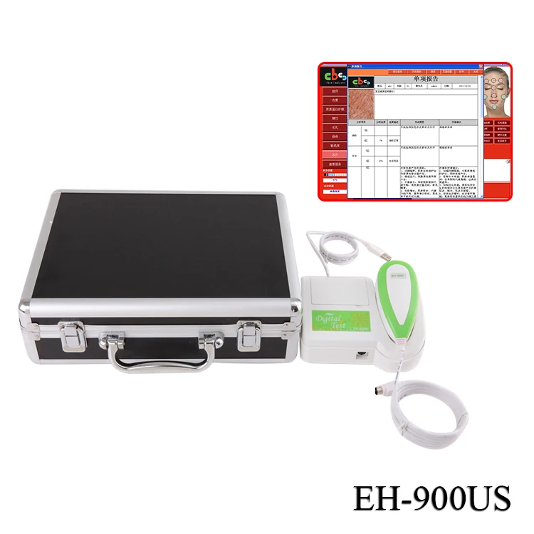 Portable 3 in 1 facial skin analyzer machine 3d oil acne pore scanner test analysis  facial skin analyzer