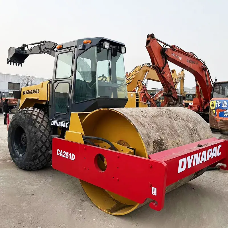 Used Second hand Dynapac CA251D Road Roller high efficiency and engine power Dynapac CA25D Used Road Compactor