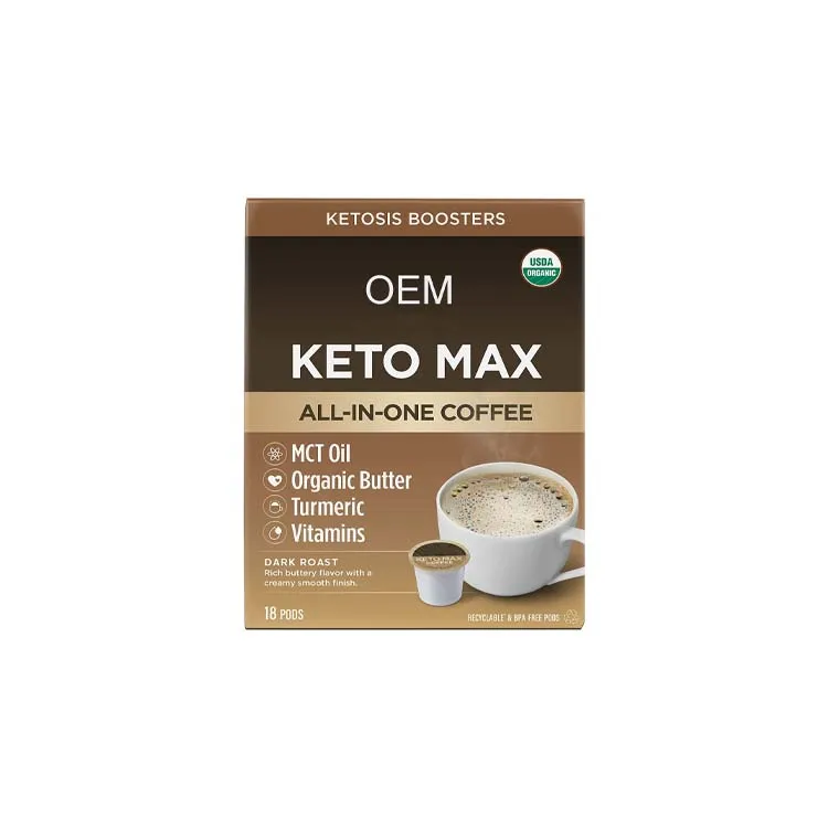 Высококачественные фирменные кофейные стручки Keto Max Ketosis & Energy масло MCT куркума витамины B D3