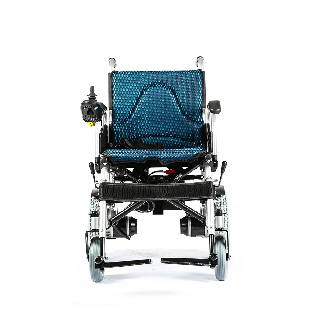 2022 Jerry Folding All Terrain Powered Electric Wheelchairs  Scale with Joystick Controller for The Disabled