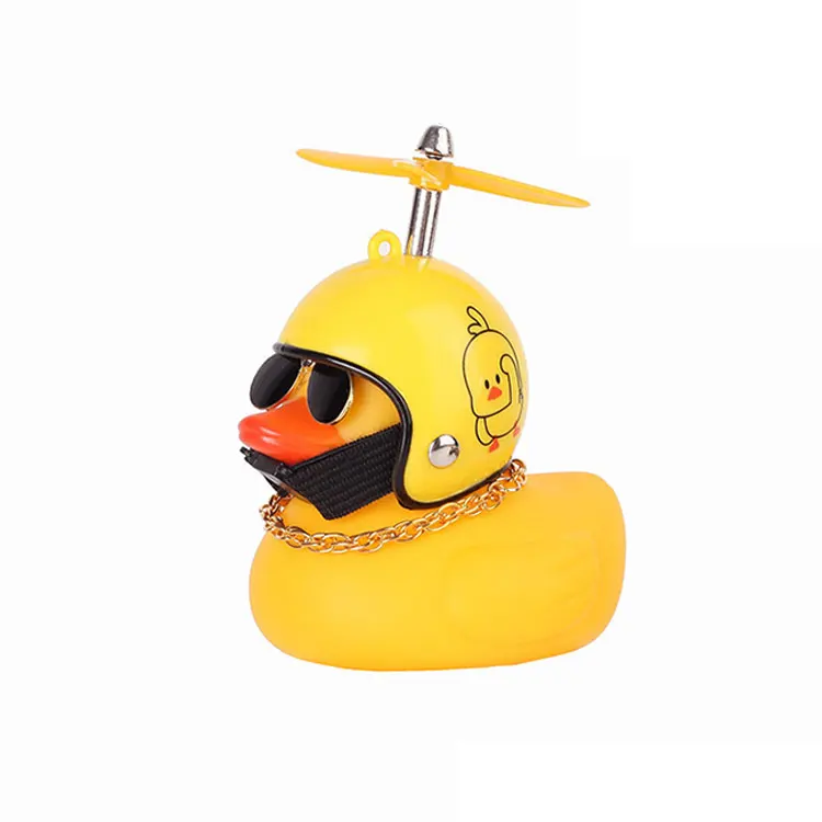 Squeeze Mountain fat tire electric bicycle accessories Rubber Duck Helmet Bicycle Bell Toys Little yellow duck