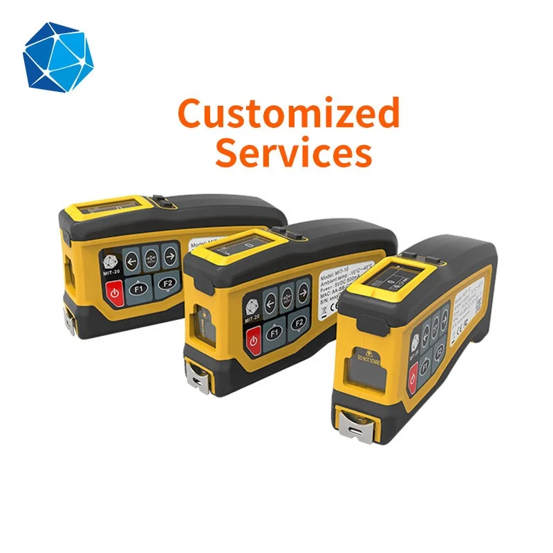 Handheld Intelligent Length and Volume digital electric tape roll with laser measuring tool and BLE4.2 barcode scanner