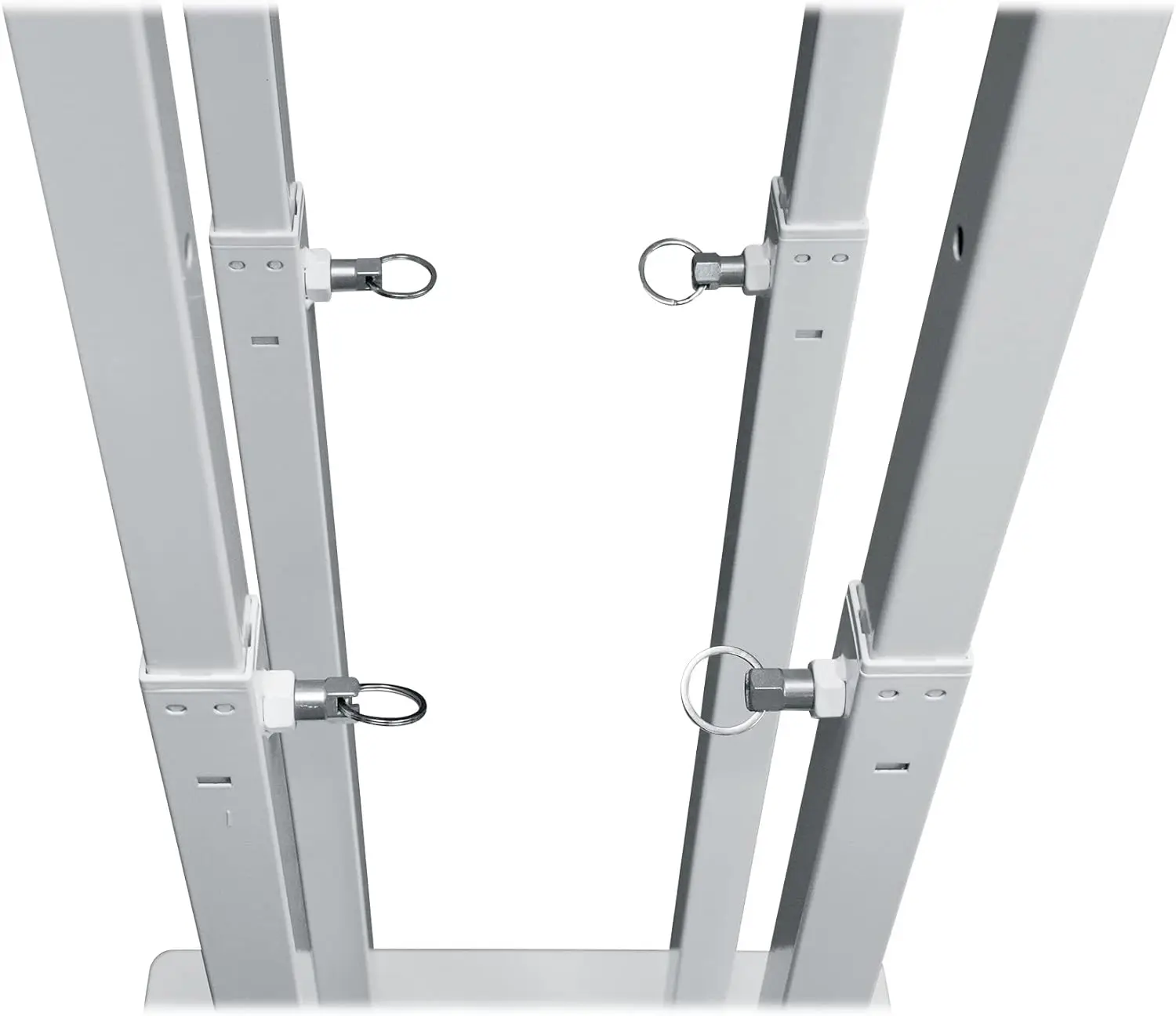 Totem DJ Speaker/Audio Stand with Detachable TV Mount includes two sets of scrims (black and white) and two travel bags