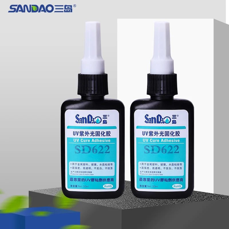 High Transparent SD622 New Products Diamond Glass Repair UV Glue Curing Adhesive Resin Clear