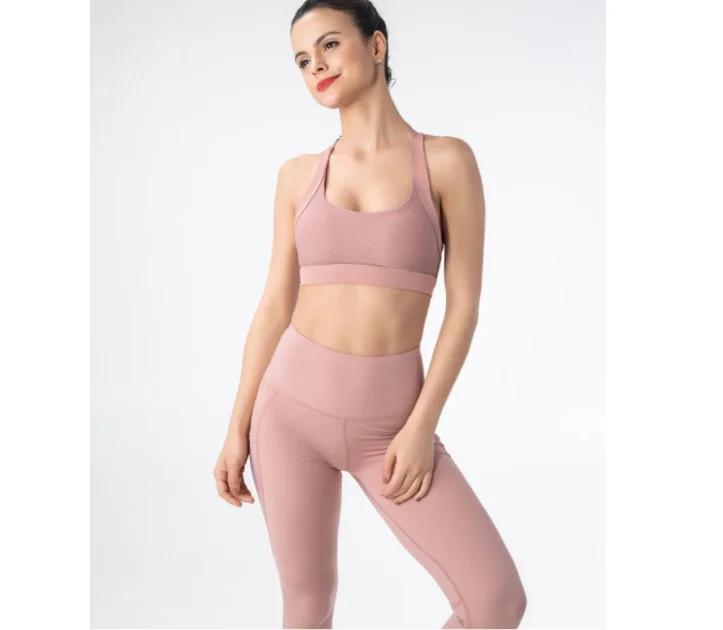 
2020 New style seamless yoga bra set, custom wholesale gym women yoga sports bra# 