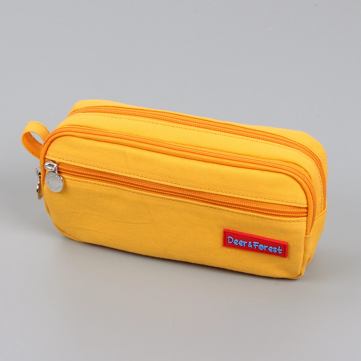Eco Cotton pencil Bag Customized Canvas pencil case for girls students pencil case with compartments Pen pouch stationery Bag