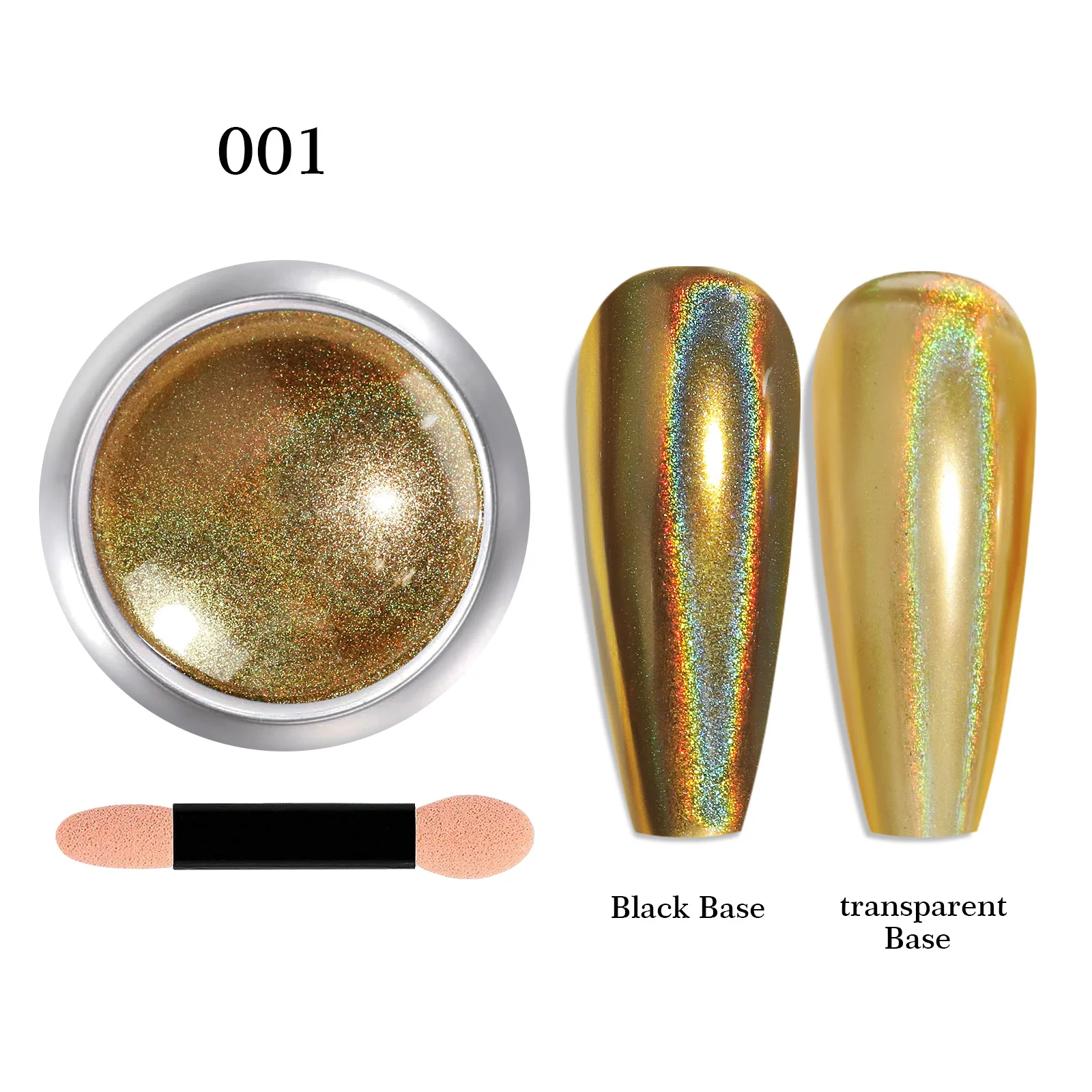 8 Colors Laser Mirror Effect Nail Art Pigment Powder Design Acrylic Nail Magic Mirror Powder