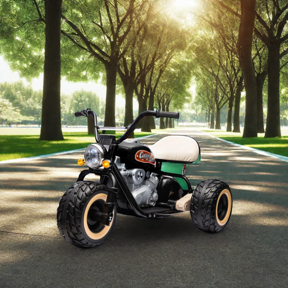 New Item Ride-On Toy for Children Electric Motorcycle Tricycle with Rear Wheel Shock Absorber and Foam Tire for Ages 3-8 Years