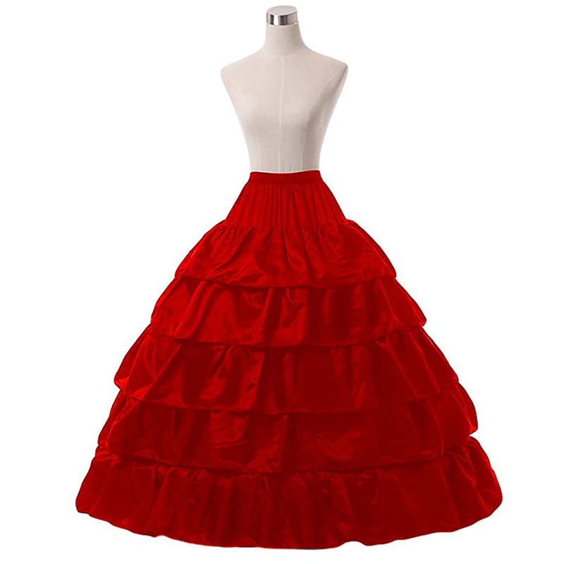 Add Diameter Four Ring Five Lotus Leaf Wedding Dress Bustle Wholesale Dance 4 Circle 5 Lotus Petticoat 100cm