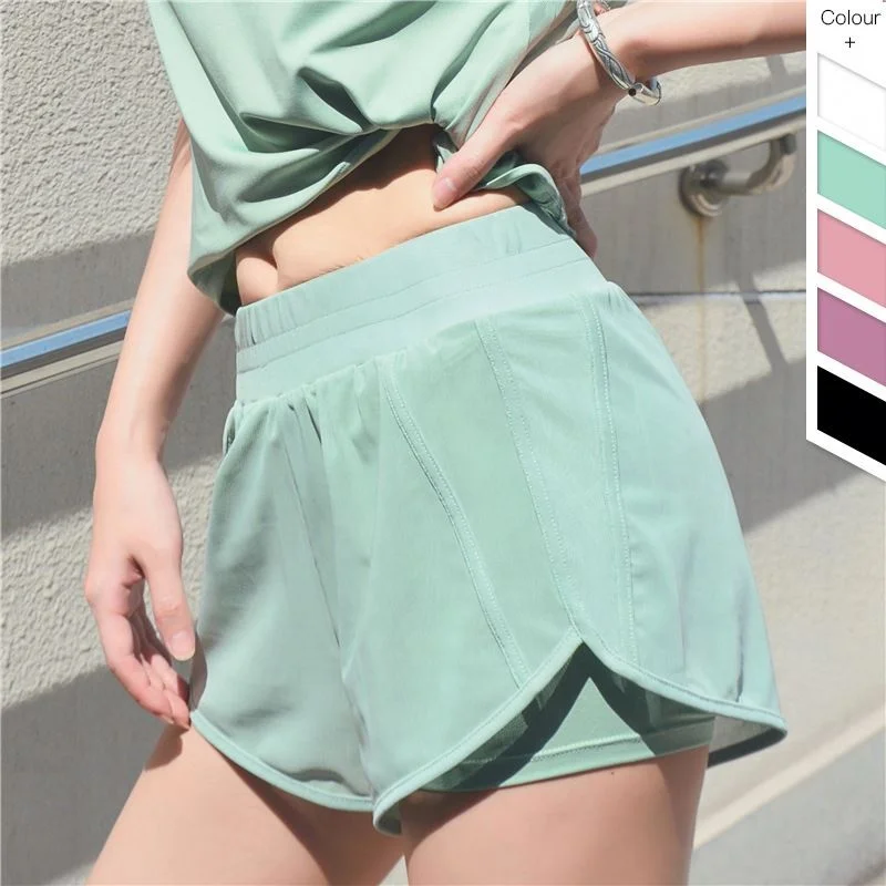 
High Waist Compression Workout Yoga Shorts Women Gym Jogging Bodybuilding Mesh 