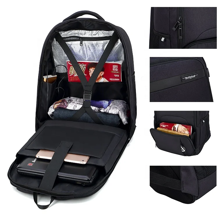 
High Quality Unisex Custom Anti Theft Water Resistant Laptop Backpack College School Bookbag Usb Mochilas 