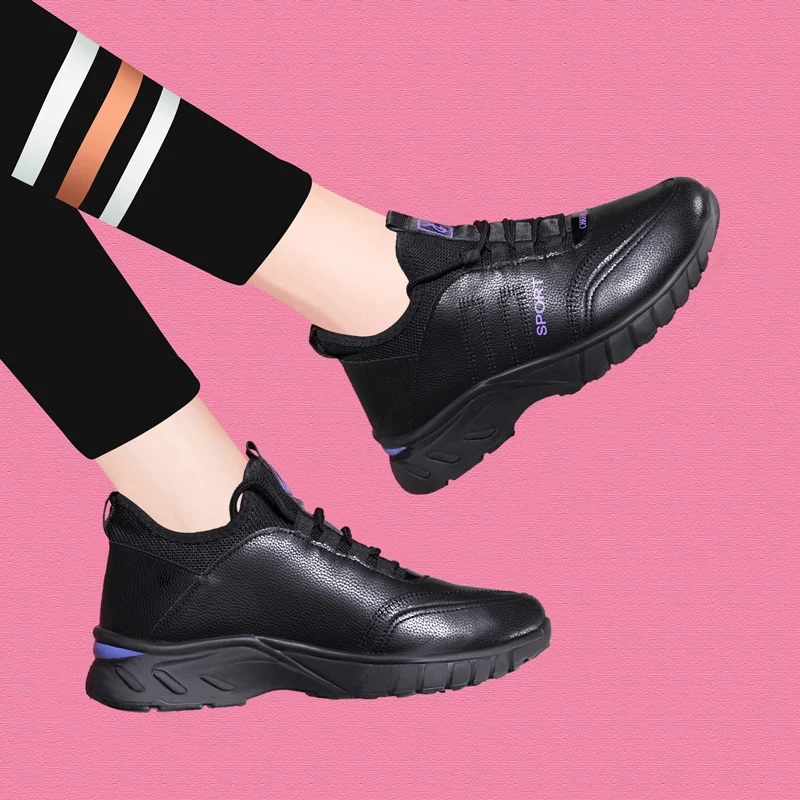 Fashion PU Leather Shoes Lace Up Casual Flat men Sneaker Shoes