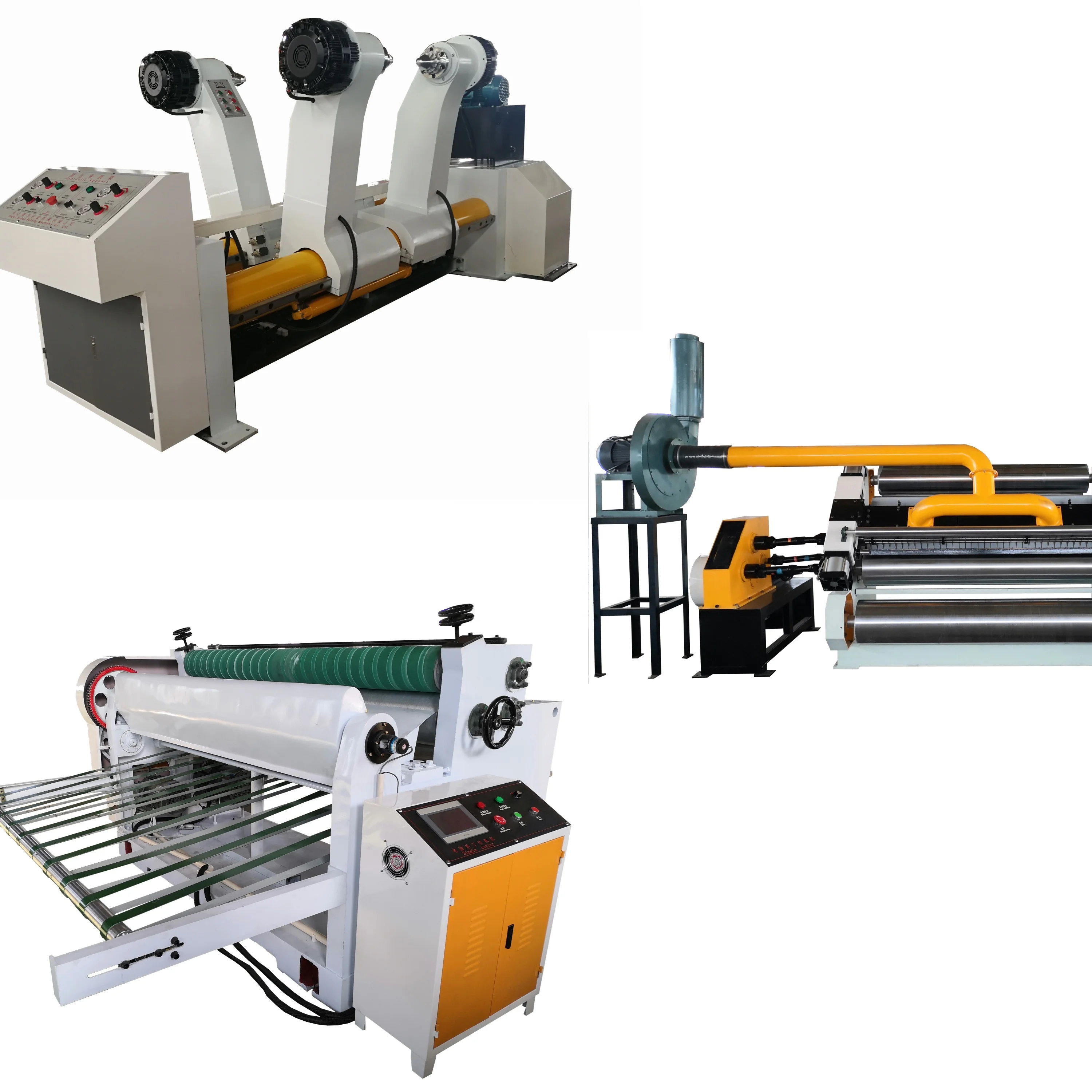1400 - 1800 mm Width Reel Paper Shaftless Hydraulic Mill Roll Stand For 3 5 7 Layer Paperboard Production Line