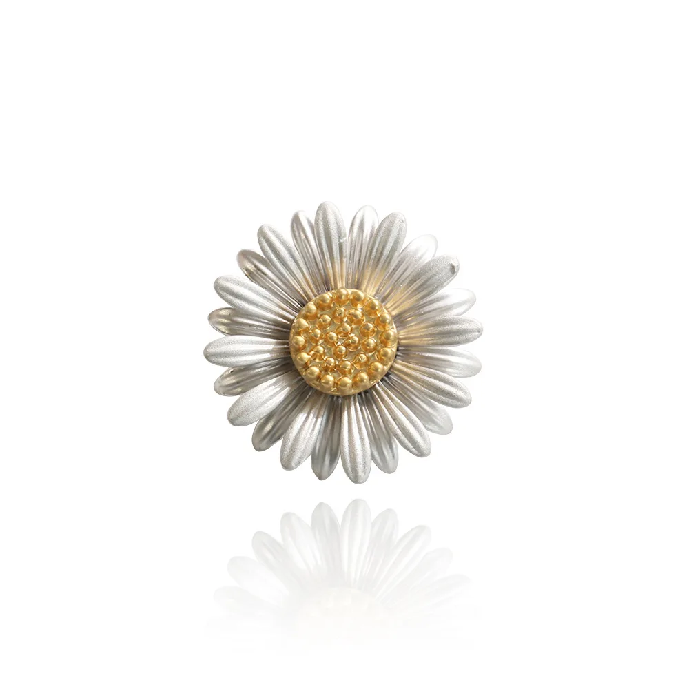 
Wholesale Elegant Enamel Daisy Flower Brooch for Women Hot Selling 