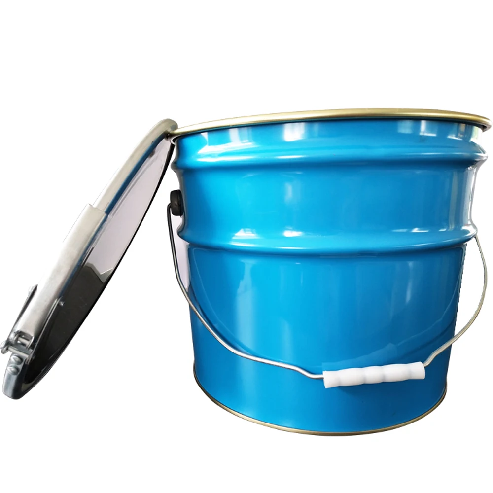 metal barrel 16 liter paint bucket paint buckets with iron hoop