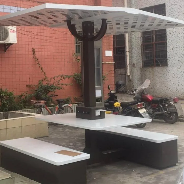 Fashion Design Smart Urban Seats Solar Power Steel Bench for Mobile Phone Charging