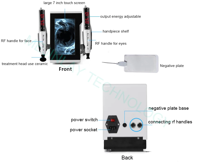 Mejinlay best selling product monopolar rf fat loss skin tightening  machine for face