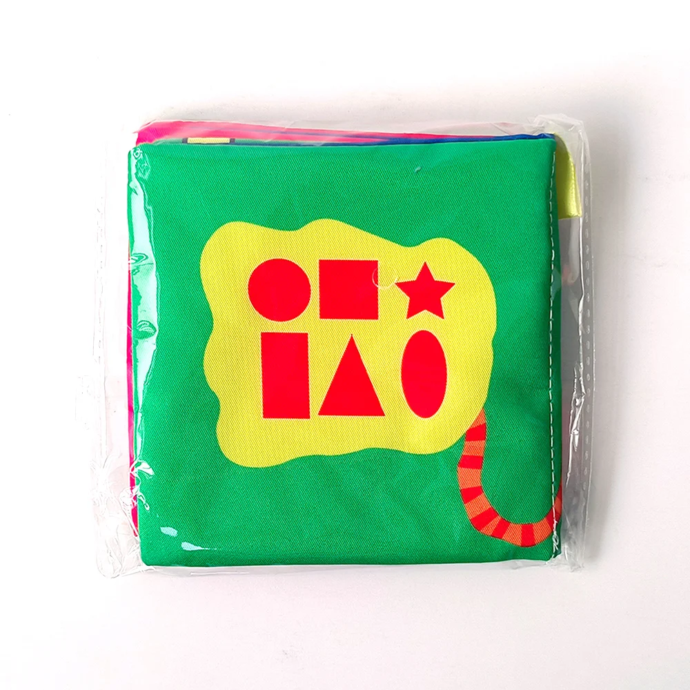 New style baby 3d cloth book english palm book baby learning animals colors shapes cloth books for babies
