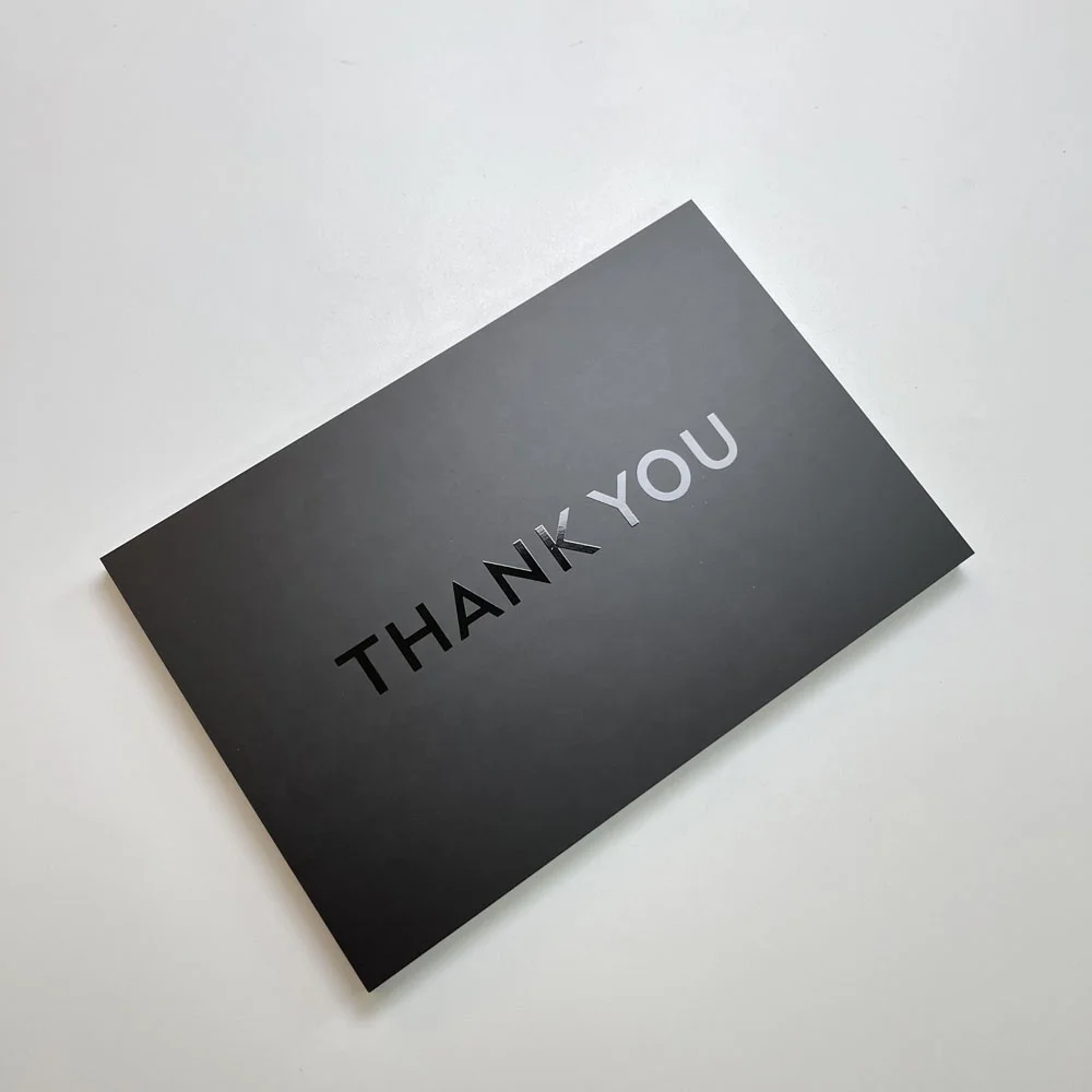 Custom Luxury thank you cards Gift post thank you greeting visiting card for small business