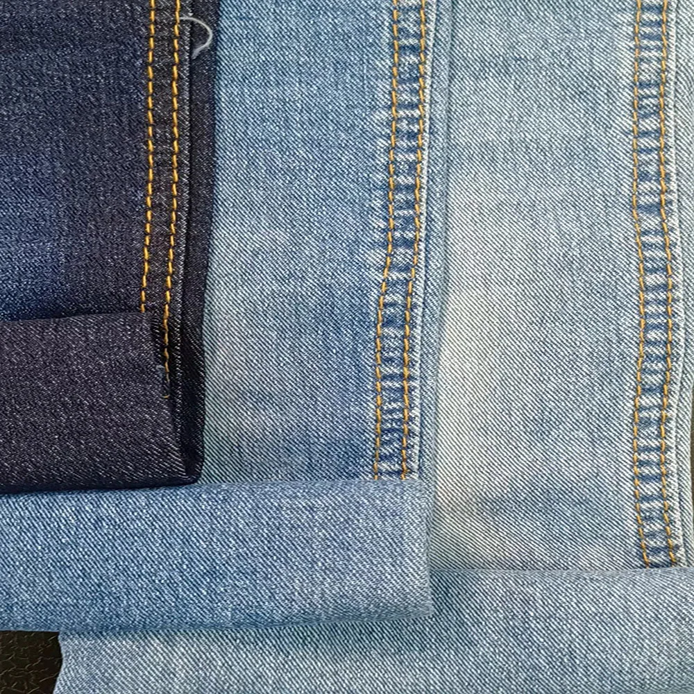 Factory wholesale stock price denim fabric 100% cotton jeans denim fabric