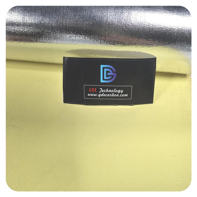 Manufacturer Supply Aluminized Aramid Heat Resistant Woven Knit Fabric 260gsm Flame Retardant Fireproof Felt