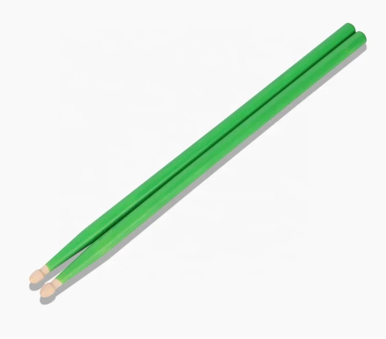 cheapest 5A colorful maple wooded drum sticks custom logo and sleeves