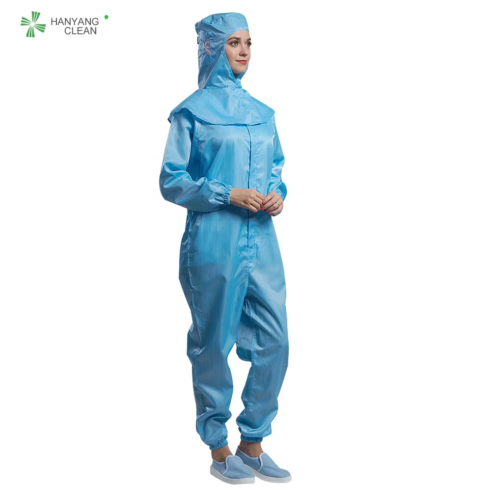 Autoclavable cleanroom esd anti-static jumpsuit