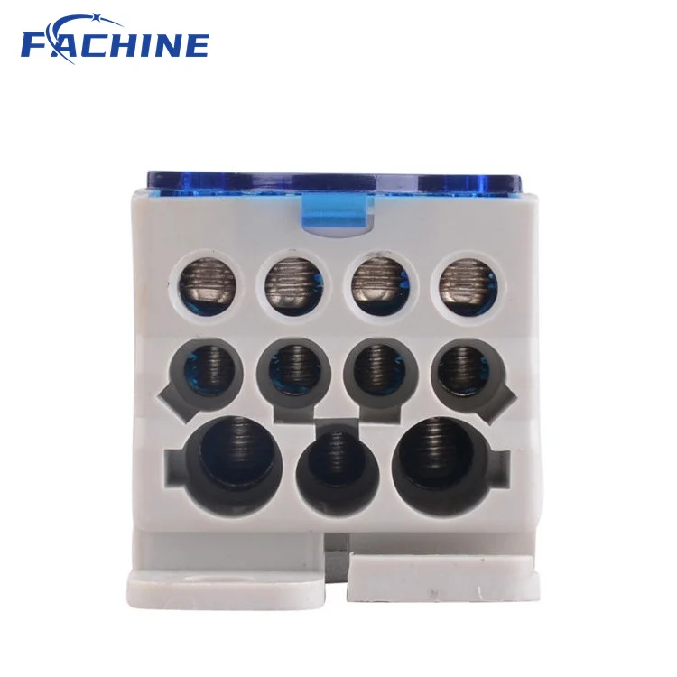 UKK Junction Box UKK400A DIN Rail Mounted Terminal Blocks Screw Terminal Blocks High Amp Distribution block