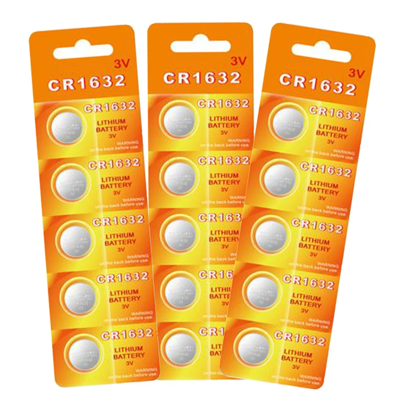 CR1632 3V button cell batteries For Car key remote control Electronic watch