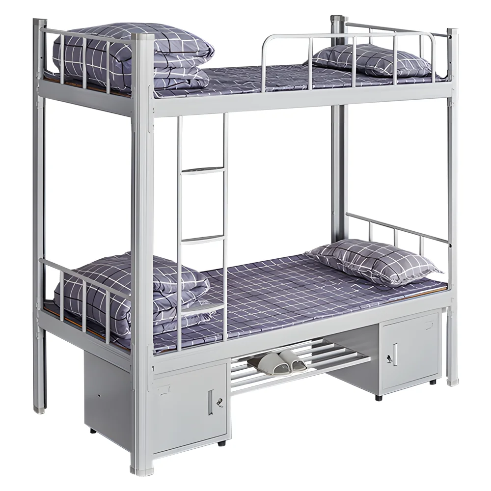 Cheap Price Modern Bedroom Furniture 1.2mm Iron Two Story Gaming Metal Bunk Bed