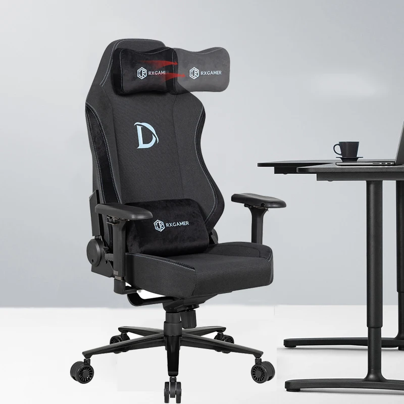 Custom black luxury 4D armrest adjustable computer cadeira gamer magnetic neck pillow gaming chair