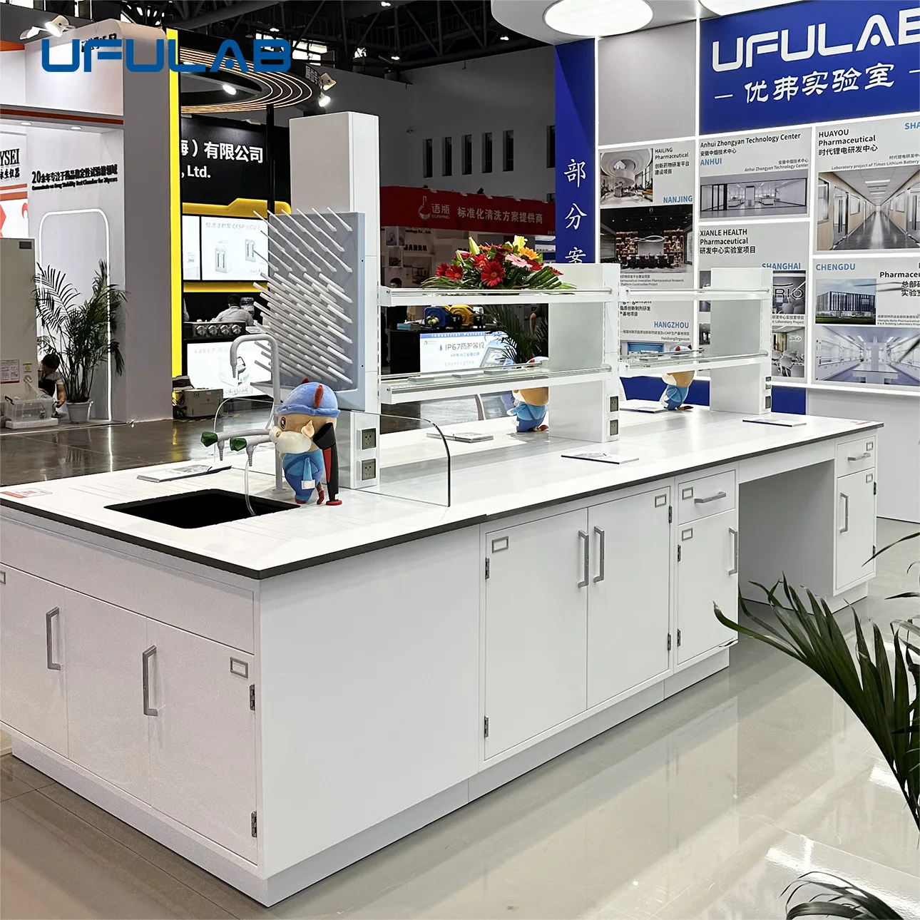 Ufu Hot Sale Lab Equipment  Dental Lab  Work Bench Workstation With Metal Cabinet