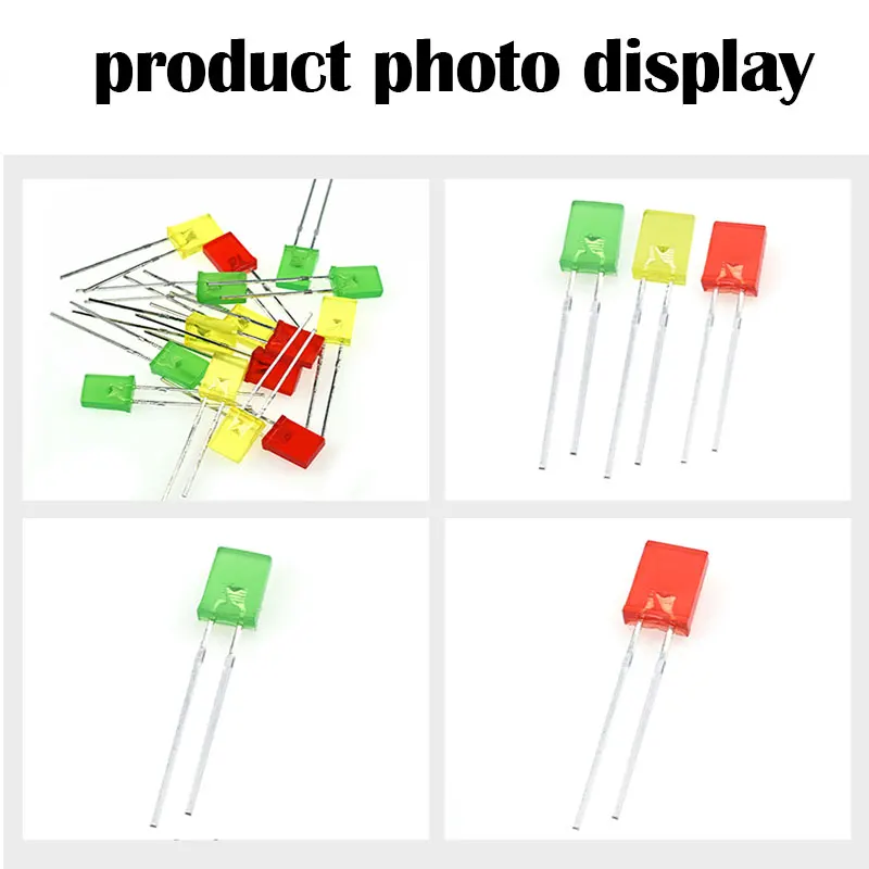 China High Quality 2*5*7mm Square LED yellow light-emitting diode257 mm yellow Led Dip In Diode1000pcs/bag led module