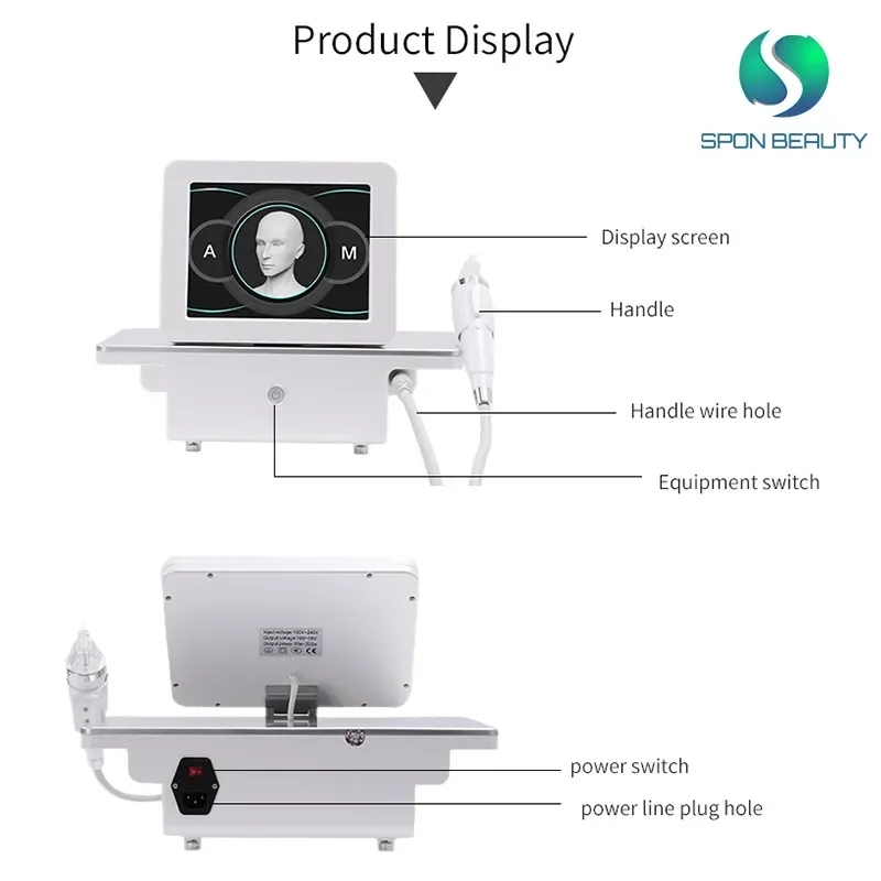 2022 portable gold fractional rf microneedle machine1