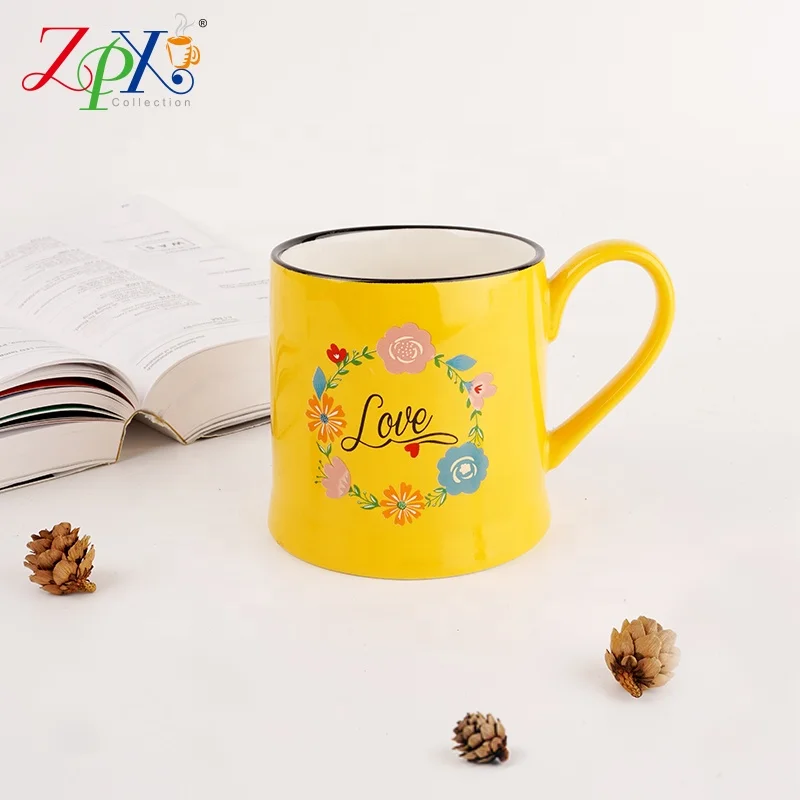 New Bone China Enamel Custom Logo Ceramic Mugs Easter Ceramic Cup Mug Rabbit Porcelain Coffee Cup