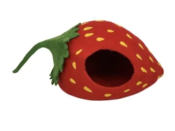 Hot Sale Comfortable Practical Durable Cute Cat Cave Bed Indoor Cat Cave Bed Felt Strawberry Cat Cave