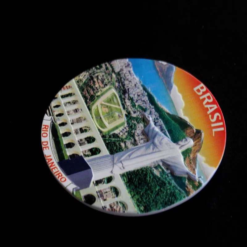 Wholesale custom design Rio De Janeiro Brasil Dublin Ireland tourist souvenir resin city fridge magnet