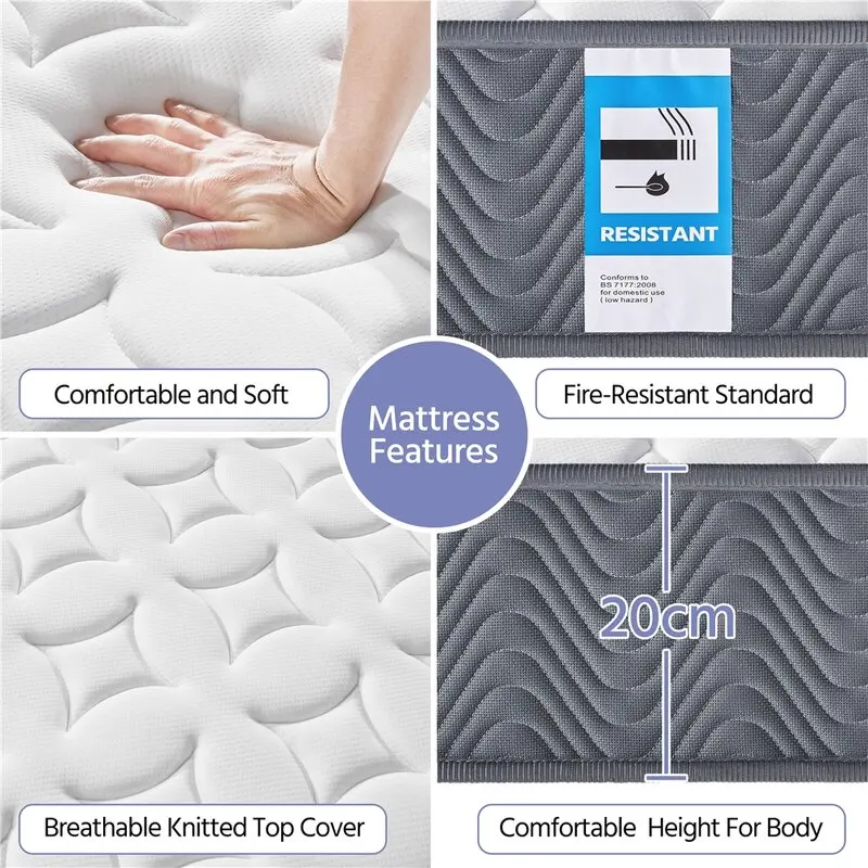 Rolled up packing bonnel spring miderm firm cheap Mattress