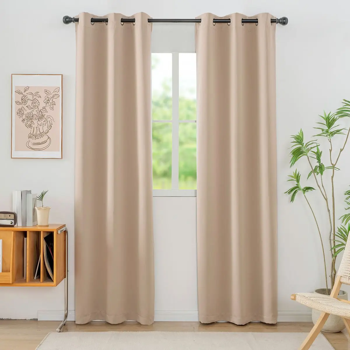 High Quality Soundproof Curtains Set Living Room 100% Blackout Window Blind Curtain