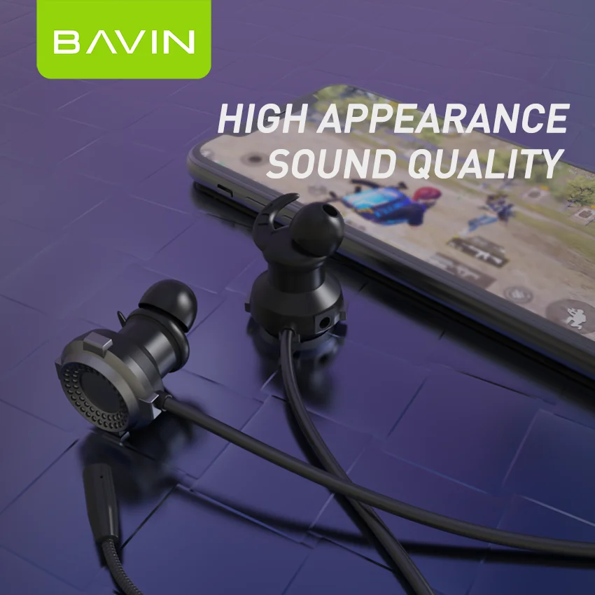 Бавин проводной 3 5 мм наушники-пуговки двойной микрофон сотовый мобильный телефон в ухе наушники