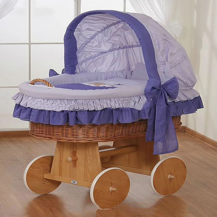 
100% handmade wicker baby pram basket made in china 