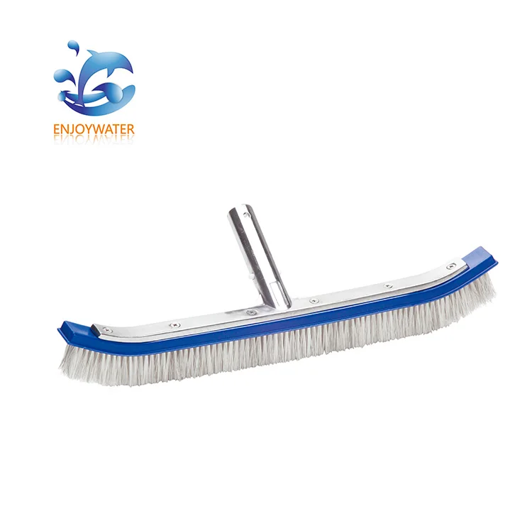 Wholesale pool Cleaning Equipment Nylon and Stainless steel mixed bristle swimming pool brush wall with alu bcak
