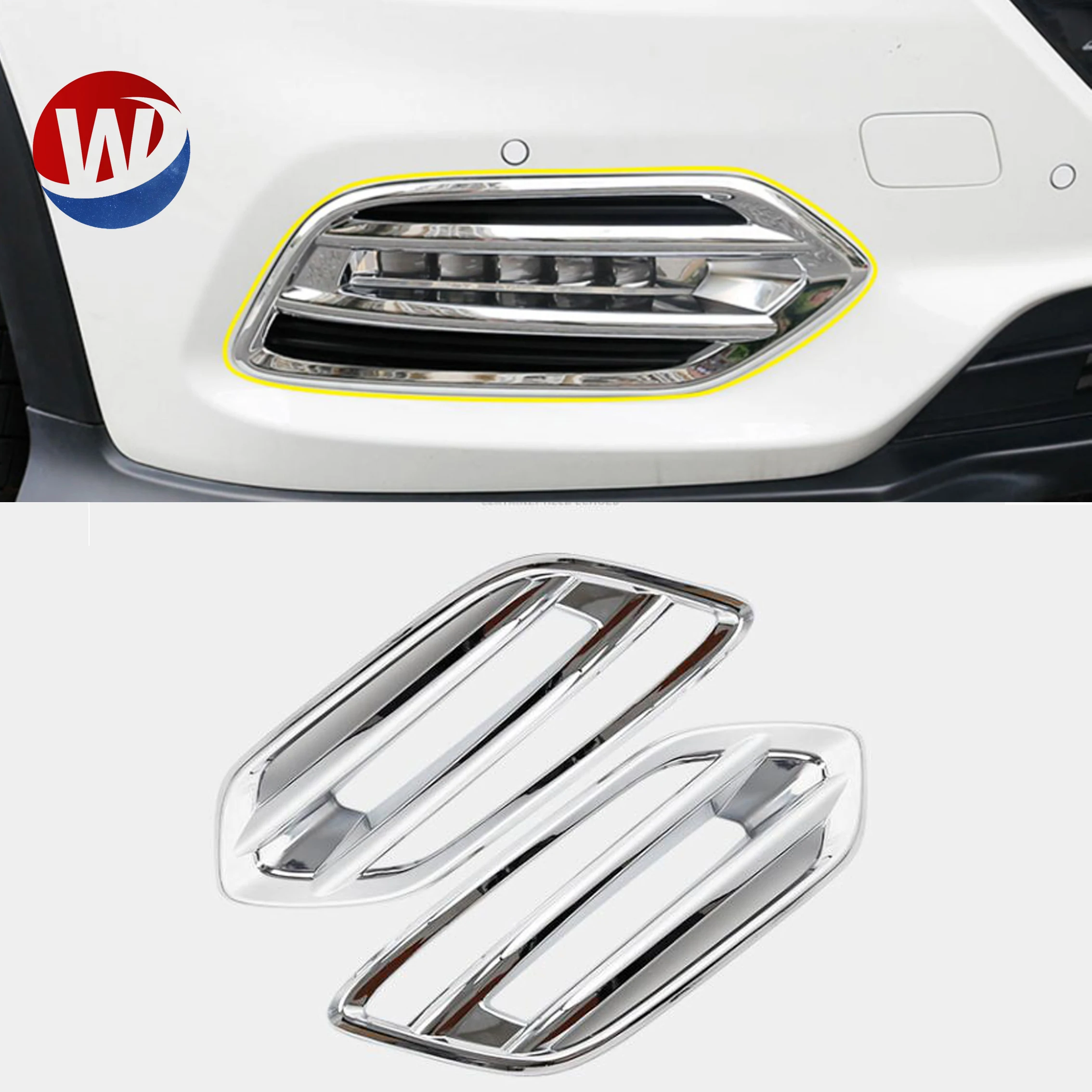 Новое поступление, чехол для передней противотуманной фары wanou для новой honda hrv vezel 2019, хромированные детали, ABS углеродное волокно, цветные противотуманные фары