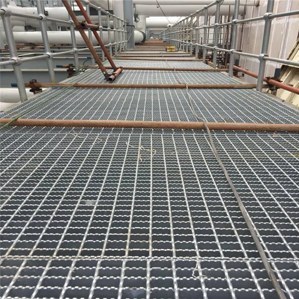 Anti slip galvanized steel walkway grating galvanized steel grating stair cover
