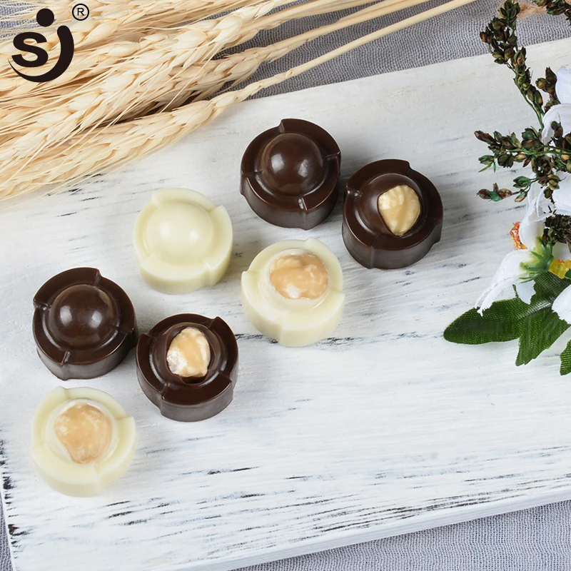 Factory Direct Sell 15 Cavity Round Shape Chocolate Silicon Mold Handmade Bakeware Tools Candy Jelly Making Tray For Baking