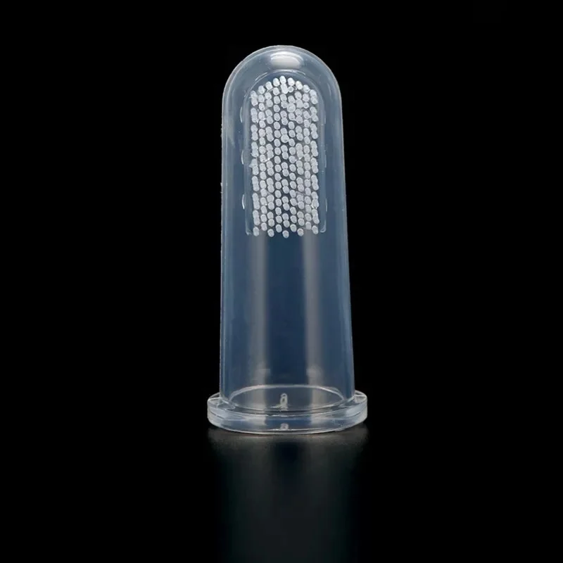 With Soft Bristle And Massage bumps BPA free Silicone Baby Teeth And Tongue Cleaning Silicone Finger Toothbrush