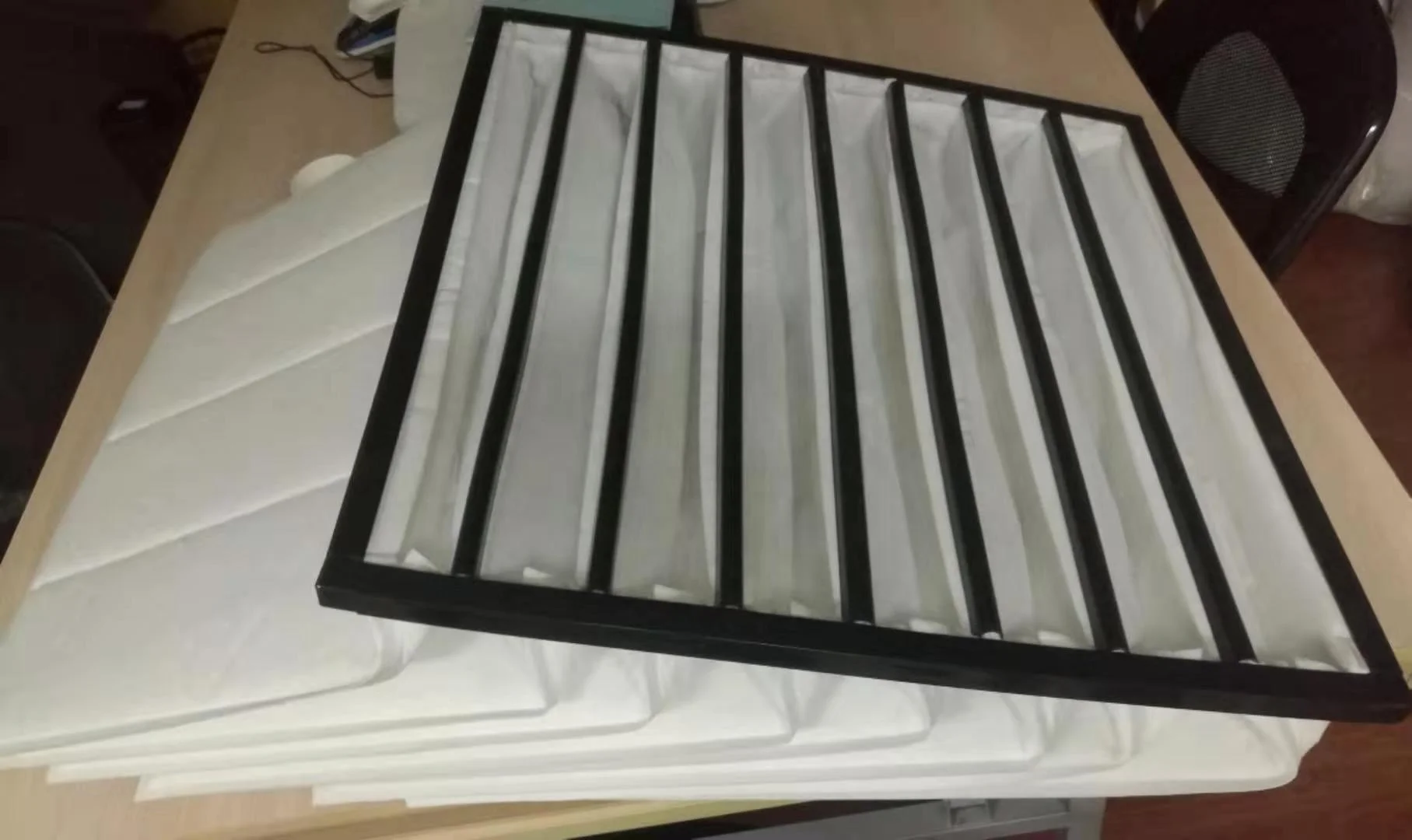 Manufactured non woven cabin air filter