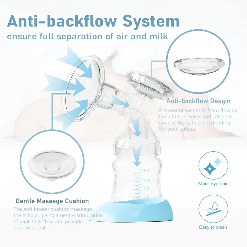 Portable Electric Breast Pump breast milking machine for woman breast milk collector for breastfeeding